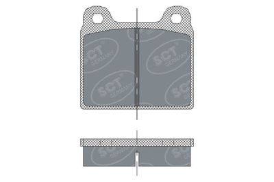 SP251PR SCT - MANNOL Комплект тормозных колодок, дисковый тормоз