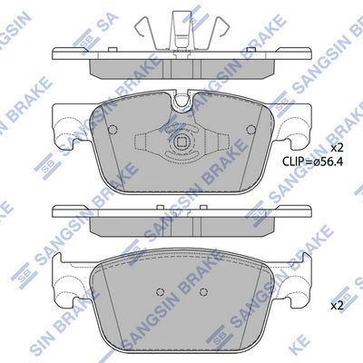 SP1867 Hi-Q Комплект тормозных колодок, дисковый тормоз