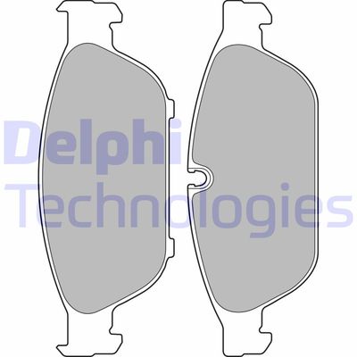LP2238 DELPHI Комплект тормозных колодок, дисковый тормоз