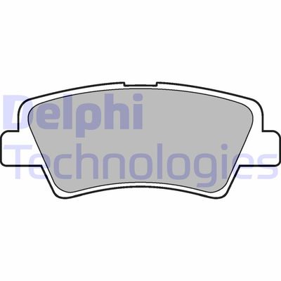 LP2295 DELPHI Комплект тормозных колодок, дисковый тормоз