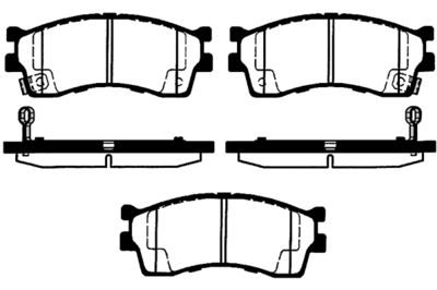 RA04560 RAICAM Комплект тормозных колодок, дисковый тормоз