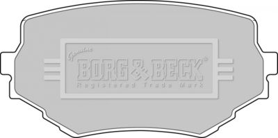 BBP1597 BORG & BECK Комплект тормозных колодок, дисковый тормоз