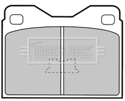 BBP1259 BORG & BECK Комплект тормозных колодок, дисковый тормоз