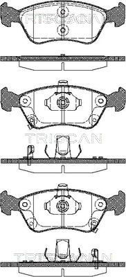 811013018 TRISCAN Комплект тормозных колодок, дисковый тормоз