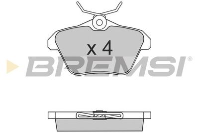 BP2680 BREMSI Комплект тормозных колодок, дисковый тормоз
