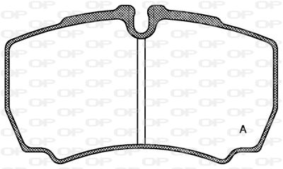 BPA084900 OPEN PARTS Комплект тормозных колодок, дисковый тормоз