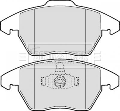 BBP1888 BORG & BECK Комплект тормозных колодок, дисковый тормоз