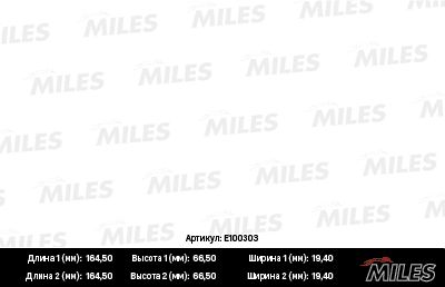 E100303 MILES Комплект тормозных колодок, дисковый тормоз