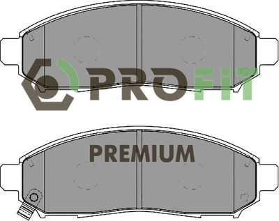 50051997 PROFIT Комплект тормозных колодок, дисковый тормоз