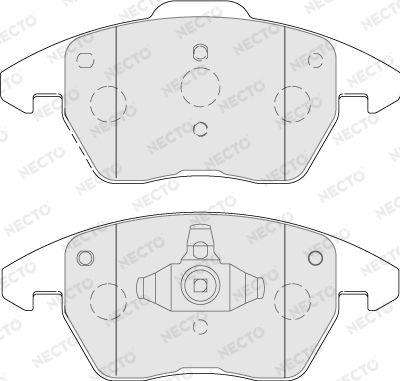 FD7788A NECTO Комплект тормозных колодок, дисковый тормоз