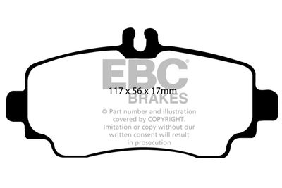 DP1170 EBC Brakes Комплект тормозных колодок, дисковый тормоз