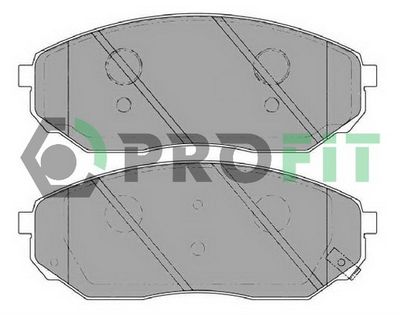 50001735 PROFIT Комплект тормозных колодок, дисковый тормоз