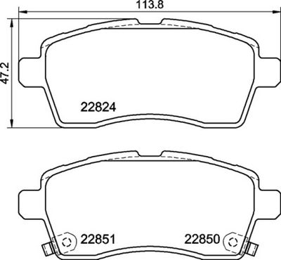 P79037 BREMBO Комплект тормозных колодок, дисковый тормоз