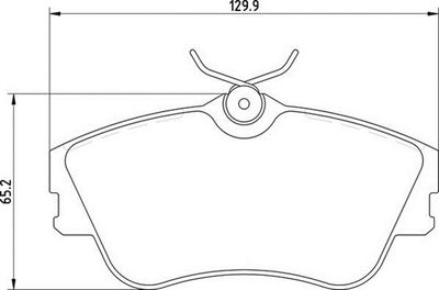 363710205072 MAGNETI MARELLI Комплект тормозных колодок, дисковый тормоз