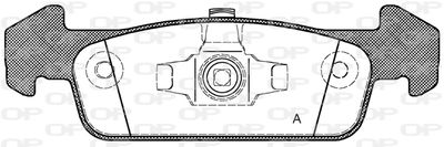 BPA154010 OPEN PARTS Комплект тормозных колодок, дисковый тормоз