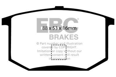 DP298 EBC Brakes Комплект тормозных колодок, дисковый тормоз