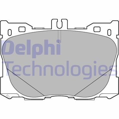 LP3276 DELPHI Комплект тормозных колодок, дисковый тормоз