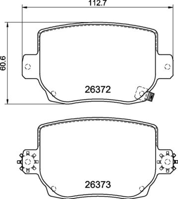 P09030 BREMBO Комплект тормозных колодок, дисковый тормоз