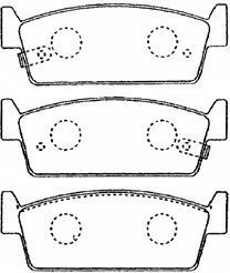 B2N056 AISIN Комплект тормозных колодок, дисковый тормоз