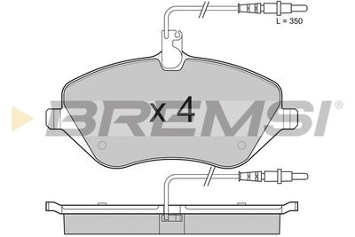 BP3181 BREMSI Комплект тормозных колодок, дисковый тормоз