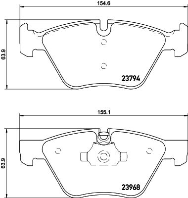 PCP1039 DON Комплект тормозных колодок, дисковый тормоз