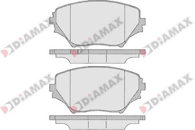 N09625 DIAMAX Комплект тормозных колодок, дисковый тормоз