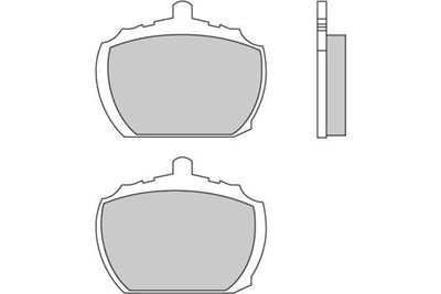 120102 E.T.F. Комплект тормозных колодок, дисковый тормоз