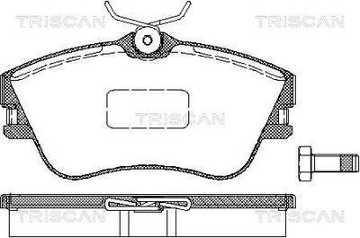 811029001 TRISCAN Комплект тормозных колодок, дисковый тормоз