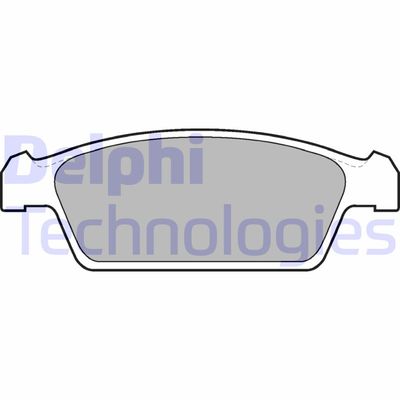 LP1100 DELPHI Комплект тормозных колодок, дисковый тормоз