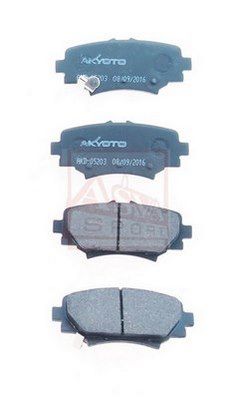 AKD05203 ASVA Комплект тормозных колодок, дисковый тормоз
