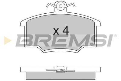 BP2281 BREMSI Комплект тормозных колодок, дисковый тормоз