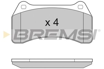 BP3154 BREMSI Комплект тормозных колодок, дисковый тормоз