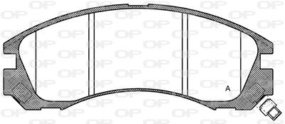 BPA035432 OPEN PARTS Комплект тормозных колодок, дисковый тормоз
