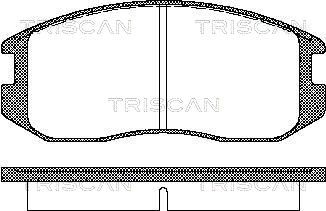 811042001 TRISCAN Комплект тормозных колодок, дисковый тормоз