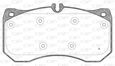 BPA149700 OPEN PARTS Комплект тормозных колодок, дисковый тормоз