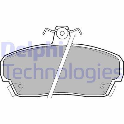 LP879 DELPHI Комплект тормозных колодок, дисковый тормоз