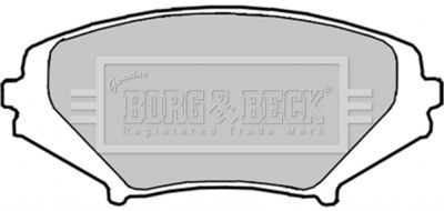 BBP1915 BORG & BECK Комплект тормозных колодок, дисковый тормоз