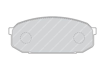 FDB1503 FERODO Комплект тормозных колодок, дисковый тормоз