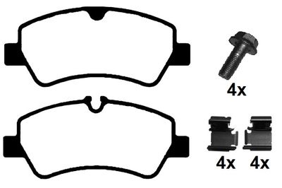 RA10270K1 RAICAM Комплект тормозных колодок, дисковый тормоз