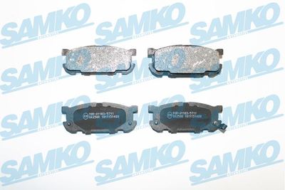 5SP1488 SAMKO Комплект тормозных колодок, дисковый тормоз