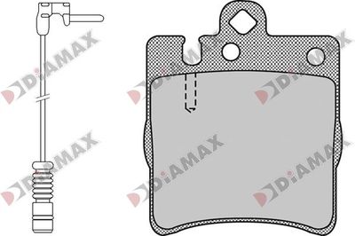 N09775A DIAMAX Комплект тормозных колодок, дисковый тормоз