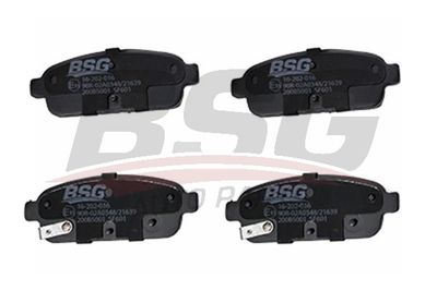 BSG65200019 BSG Комплект тормозных колодок, дисковый тормоз