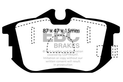 DP21076 EBC Brakes Комплект тормозных колодок, дисковый тормоз