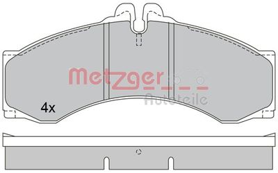 1170400 METZGER Комплект тормозных колодок, дисковый тормоз