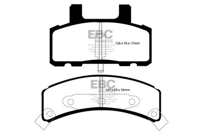 DP61273 EBC Brakes Комплект тормозных колодок, дисковый тормоз