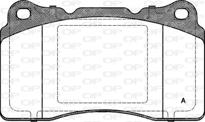 BPA066610 OPEN PARTS Комплект тормозных колодок, дисковый тормоз