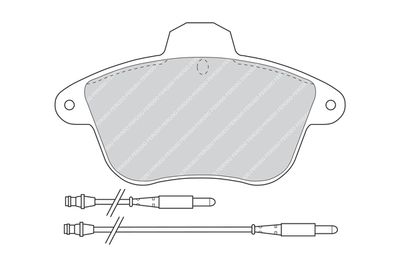 FDB742 FERODO Комплект тормозных колодок, дисковый тормоз