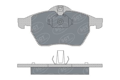 SP303PR SCT - MANNOL Комплект тормозных колодок, дисковый тормоз