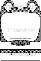 811013042 TRISCAN Комплект тормозных колодок, дисковый тормоз