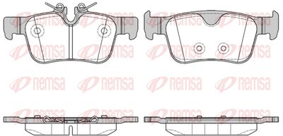 155110 REMSA Комплект тормозных колодок, дисковый тормоз
